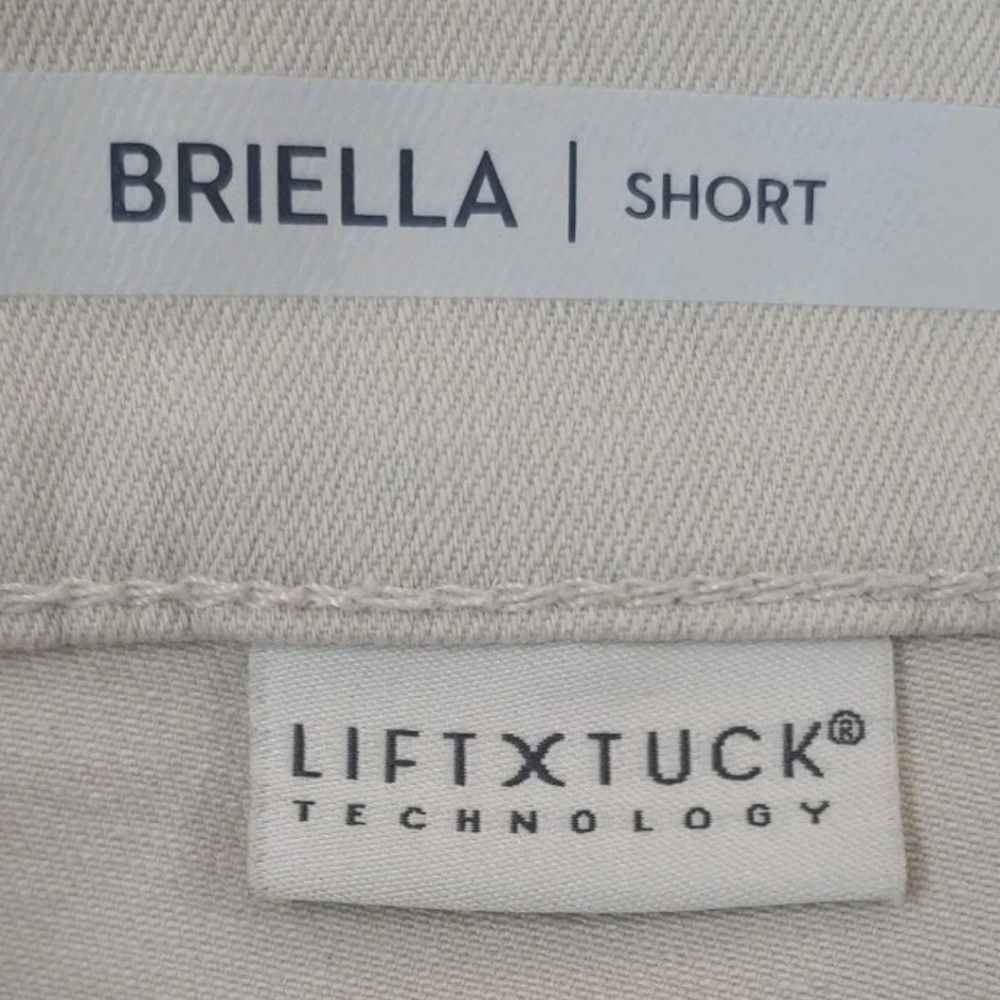 NYDJ Briella Long Shorts Woman Plus Sz 16 Clay Lift Tuck Tech Travel Walking Nwt - Picture 9 of 11